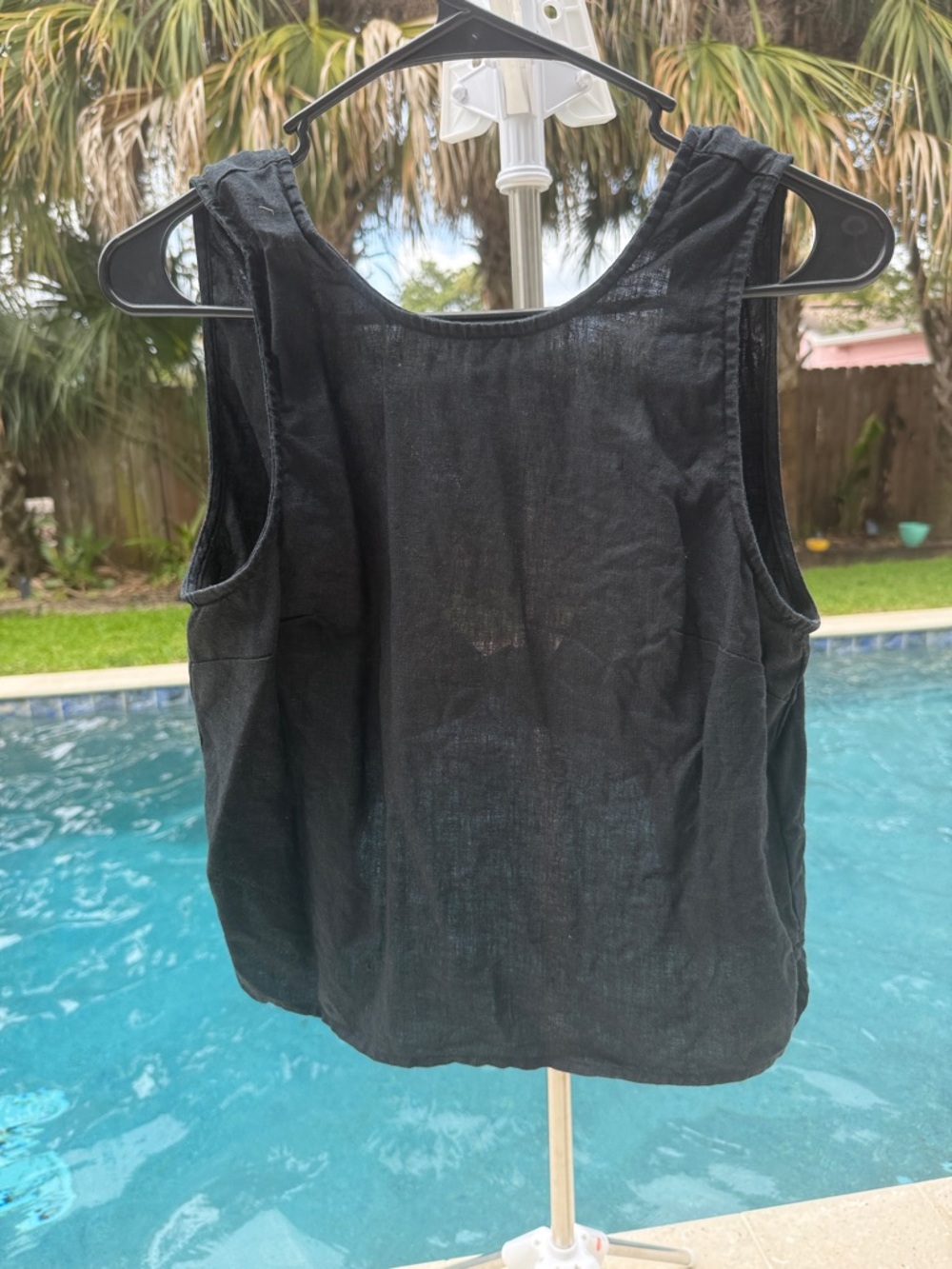 Women’s Black Sleeveless Tank Top - Lightweight Everyday Staple